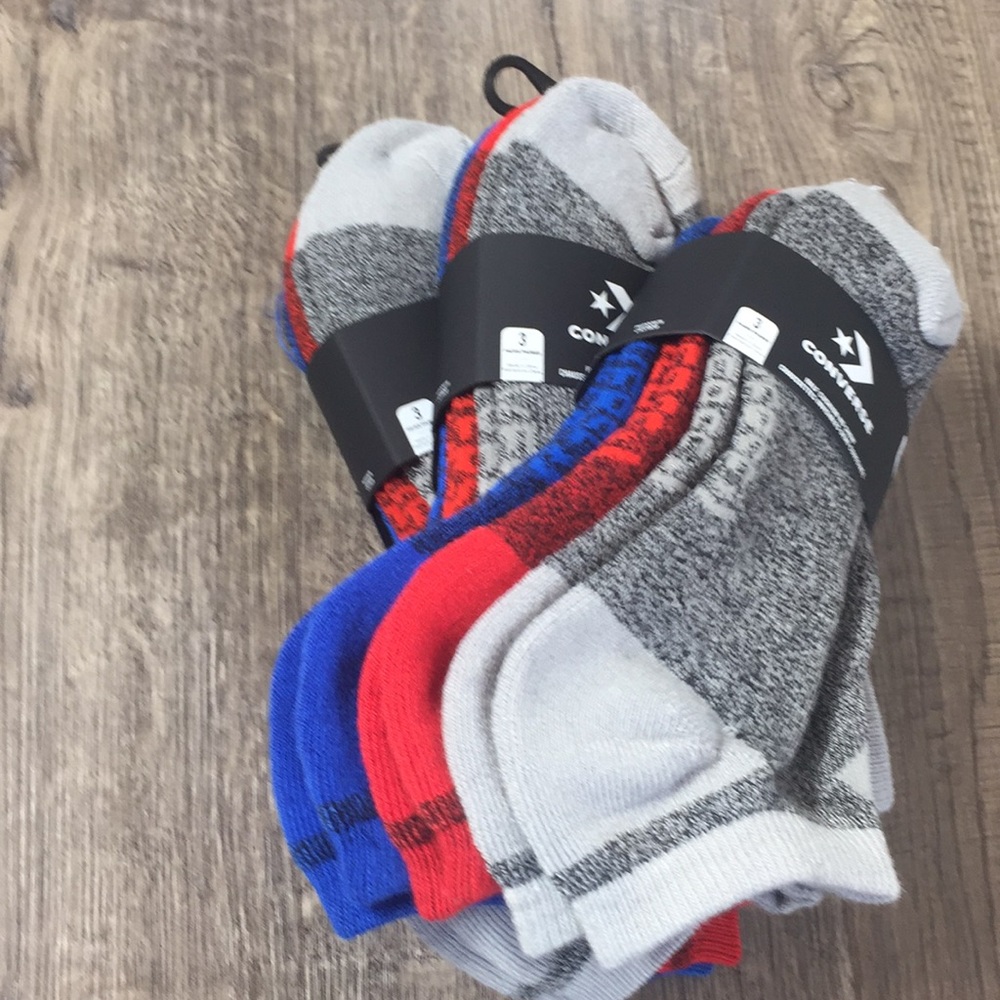 🛍 9 pairs CONVERSE HALF CUSHION NO SHOW M SOCKS - Picture 5 of 8